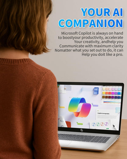 HP 17 Laptop, 17.3" HD+ Anti-Glare Display, Intel 8-Core i3, 32GB RAM, 1TB SSD, Windows 11 Pro, Copilot AI Key, Numeric Keypad, WiFi 6, w/Accessory