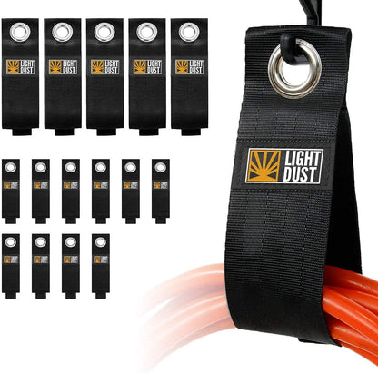 15PCS Heavy Duty Storage Straps - Garage Organization Tool Organizers and Fastening Straps - Cord Wrap Keeper, Cable Straps for Cords, Hoses, Rope, RV, Boat, and Garage Storage