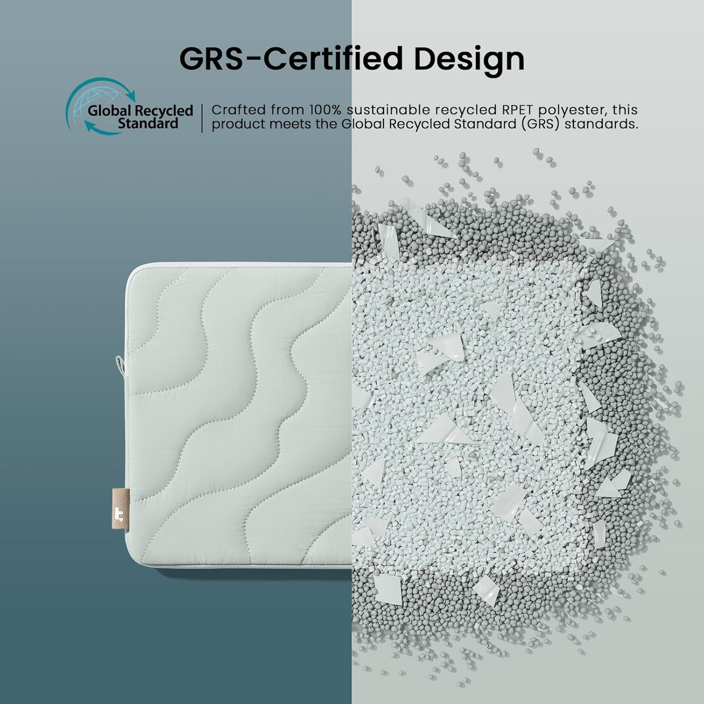 tomtoc 360 Protective Puffy Tablet Sleeve for iPad Pro 11-inch (M4/(4th/3rd/2nd/1st Gen), iPad Air 11-inch (M3) 2025/(M2) 2024 with Magic Keyboard/Smart Keyboard, Quilted Soft Puffer iPad Case