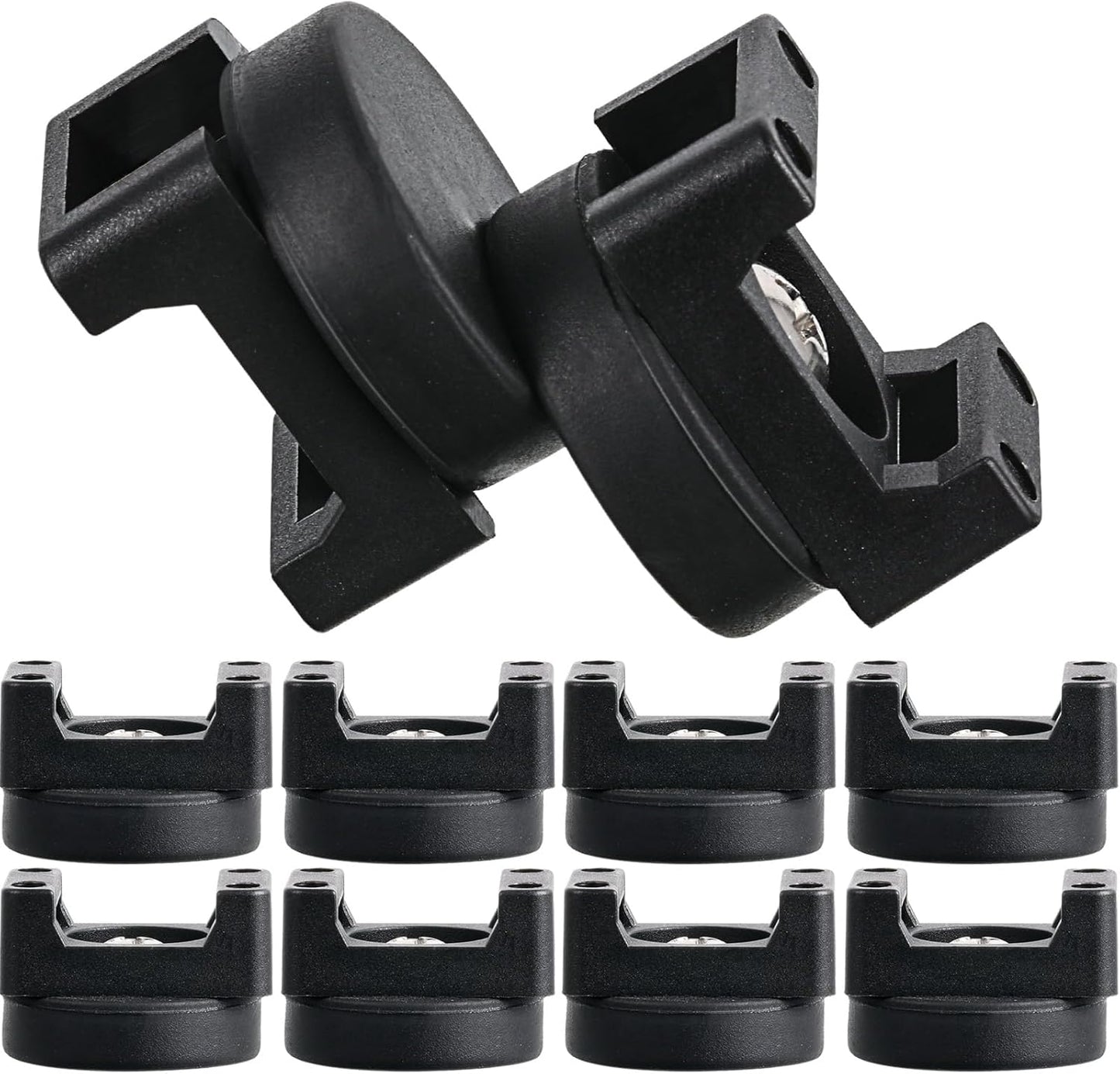 Yookeer Magnetic Zip Tie Mount Base Black Magnetic Cable Clips Wire Holder Multipurpose Cable Ties Management Base Electrical Supplies for Wire