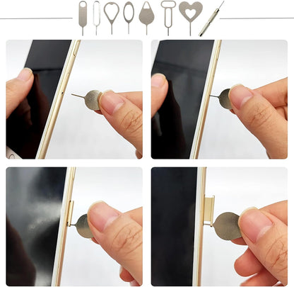 SIM Card Tool Kit with Eject Pins 16 Pcs Tray Openers Needle Ejector for All iPhone iPad Samsung Galaxy Smartphones & Smart Watch Link Remover Tnkcter