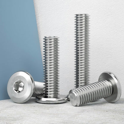 1/4-20 x 5/16" (50 Pack) Flat Head Hex Socket Cap Screws Bolts, 304 Stainless Steel 18-8, Hex Drive, Bright Finish, Fully Machine Thread