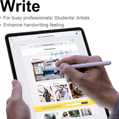 Megoo Paper Glass Screen Protector for iPad Air 13 Inch M2-M3(2024-2025 6/7th Gen),Anti-Glare/Writing Like on Paper/Matte Tempered Glass/Protective Case Compatible, 2-Pack