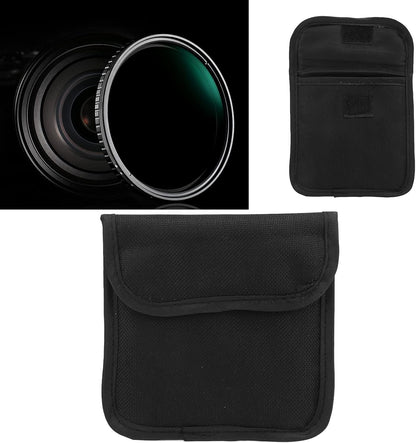 BigKing Camera Filter Pouch Case, One Pocket, Nylon, Waterproof, Up to 82mm/3.2in
