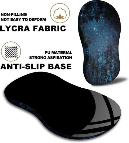 Mouse Pad Wrist Support, Ergonomic Mouse Pad with Massage Dot, Comfortable Computer Mouse Pad for Laptop, Wrist Rest Pain Relief Mousepad with Non-Slip PU Base for Office & Home, 12 x 8 in