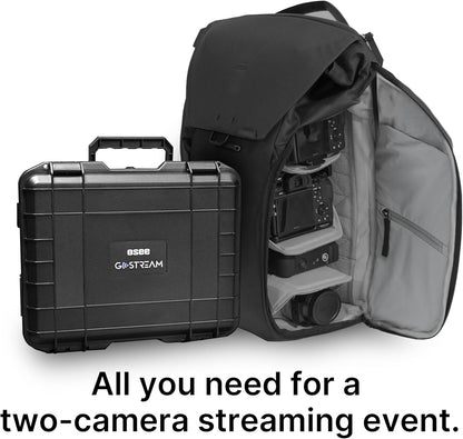 Osee GoStream Deck All in One Pro Live Streaming Multi Camera Video Mixer Switcher Recorder Player Kit 4 HDMI in USB-C I/O with 14 Inch Monitor Built-in DC-to-Type C Cable NDI(Optional) Upgradable