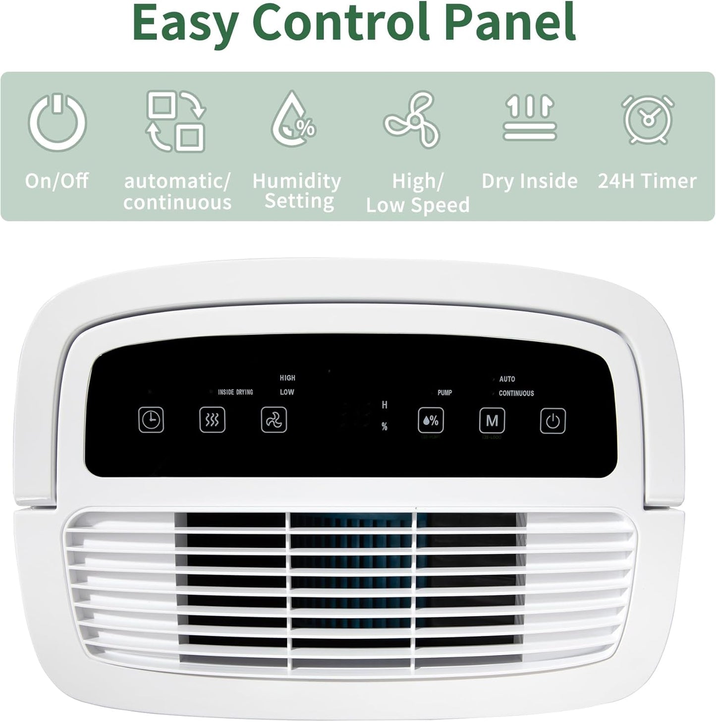 Uhome 150 Pints Dehumidifier with Pump - 7000 Sq. Ft Quiet Dehumidifier for Home, Large Basement, Storages and Large Rooms with 1.85Gallon Water Tank