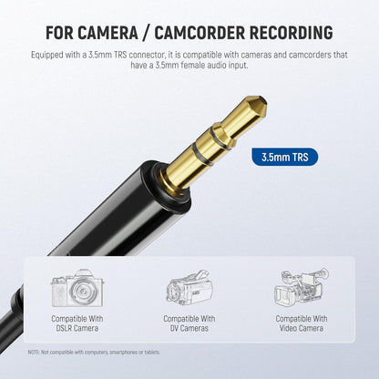 NEEWER Lavalier Lapel Microphone (2 Pack), Omnidirectional Condenser Wired Clip On Lav Mic for Stage YouTube Live Streaming Compatible with Rode Wireless GO II 2 DJI Wireless Mic Transmitter, CM5