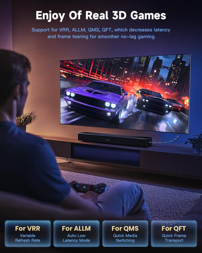 ARISKEEN 8K HDMI Cable 3FT 2-Pack, 48Gbps High Speed HDMI 2.1 Cable, 8K 60Hz, 4K 120Hz 144Hz Support for HDR 10, HDCP 2.2 2.3, eARC, DTS:X, Braided HDMI Cord Compatible with Laptop/HDTV - 3 Feet