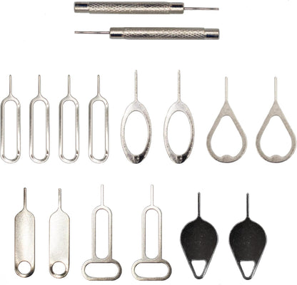 MMOBIEL 16 x Universal SIM Card Removal Tool SIM Ejector Pin Compatible with All Smartphones - iPhone, Samsung, Xiaomi, Oppo, Huawei, OnePlus, etc.