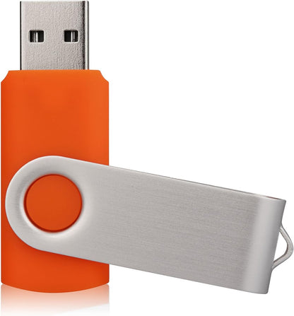 10 Pack 16GB USB Flah Drive USB 2.0 Memory Stick-Orange