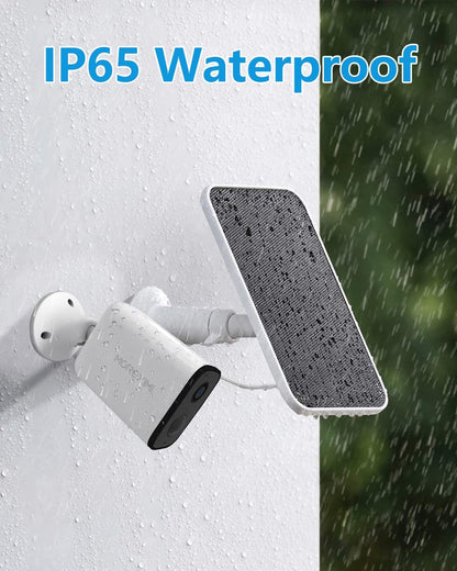 Solar Panel Charger Compatible with Eufycam 3/3C/2C/2C Pro/E40/E20/2/2 Pro/E/L20/L40/Solo/SoloCam Spotlight, 5W Solar Panel for Eufy Camera, Micro USB & USB-C Port, 9.8ft Cable, P65 Waterproof, 3 Pack