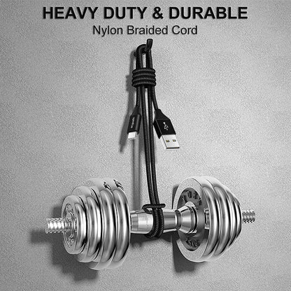 etguuds 6.6ft USB A to USB C Cable 3A Fast Charging, 2-Pack USB A to USB Type C Charger Cord for iPhone 16 15 Pro/Pro Max/Plus, for Samsung Galaxy S24 S23 S22 S21 S20 S10 A55 Flip Note, Moto, Black