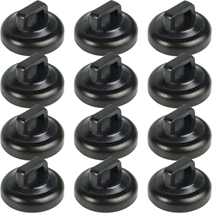 Magnet Zip Tie Mount Magnetic Zip Ties Mount Clips Base Holder Strong Multipurpose Wire Cable Holder Mount Wire Clips Management for Home Office Marine Electrical Wiring (12 Pcs, D19 Small)