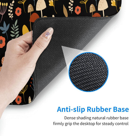 Gaming Mouse Pad Floral Desk Mat, Botanical Mouse Pad, Vintage Desk Mat, Wildflower Mouse Pads, Nature Desk Decor, Garden Desk Pad 31.5×11.8