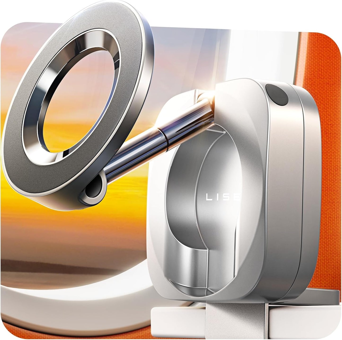 LISEN Airplane Travel Europe Vacation Essentials Phone Holder Gadgets Long Flight Must Have Toddler Mini Travels Essentials Kids Women for MagSafe Travel Accessories Cruise Essentials Camera Mounts