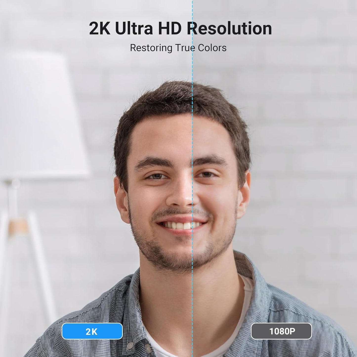 UGREEN 2K Webcam, Full HD 1080P Webcam for PC, Web Camera with Autofocus, Privacy Cover, Dual Noise Cancelling Mics, Computer USB Camera for Streaming, Conferencing, Calling, Zoom, Skype, Teams