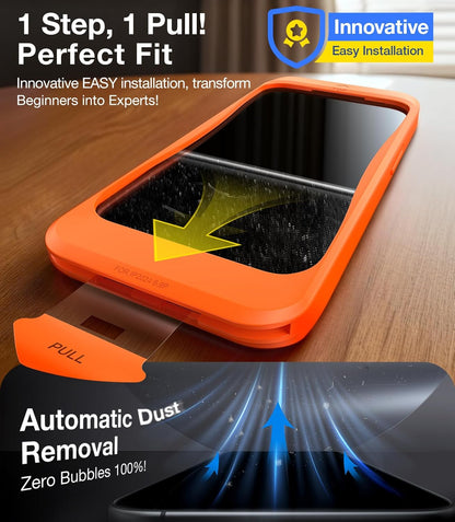 UltraGlass Unbreak Top 9H+ Glass for iPhone 16 Plus Screen Protector [12FT Military Grade Shatterproof] [Full Coverage] Tempered Glass [Longest Durable] 2 Pieces