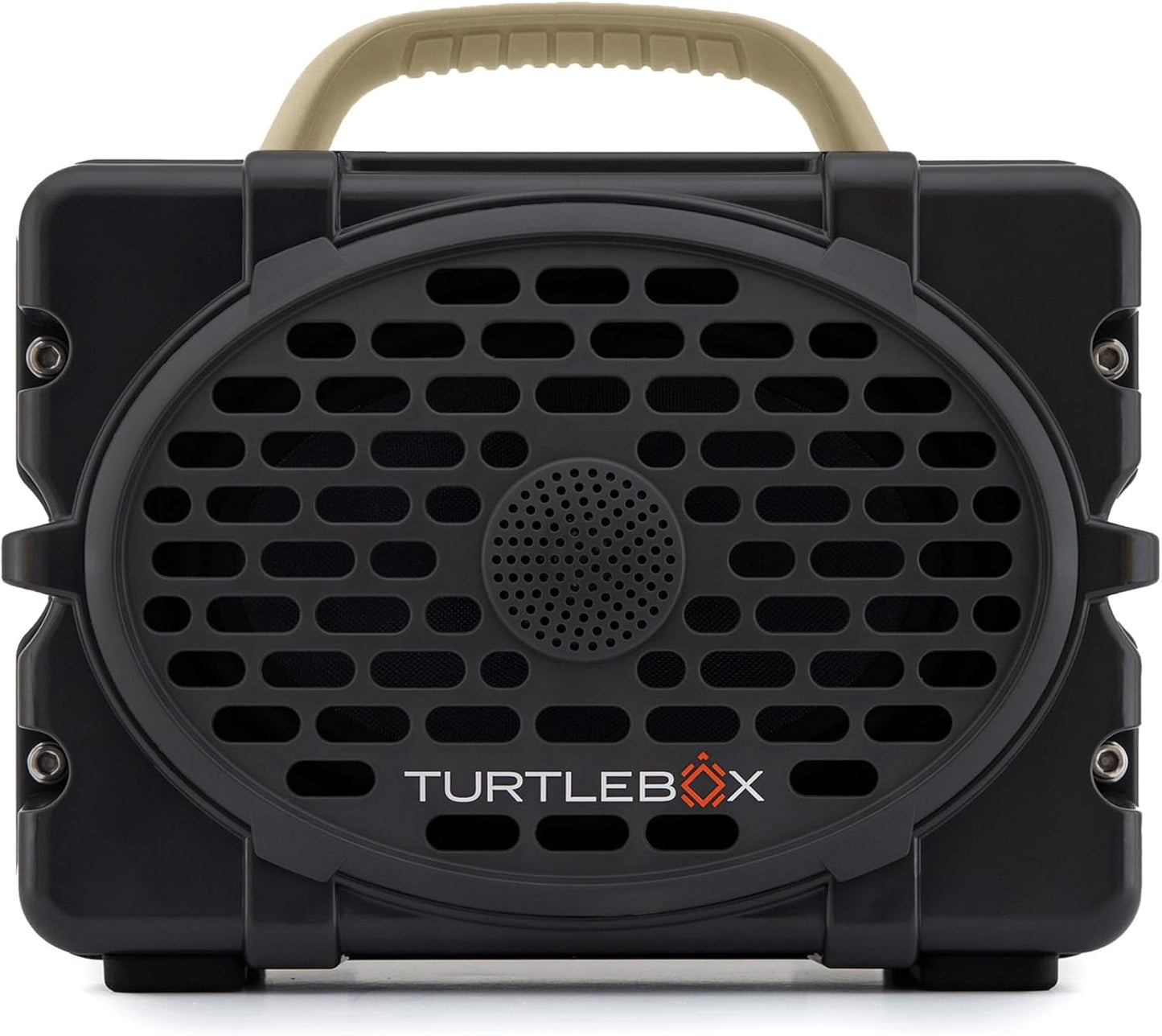 Turtlebox Original Gen 3: Portable Outdoor Bluetooth Speaker – Ultra-Loud (120dB), Waterproof (IP67), Rugged, Impact-Resistant, 3-Day Battery | Party Mode: Unlimited Pairing Stereo, Gray/Tan