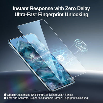 SMARTDEVIL [3+3 Pack Screen Protector For Google Pixel 8 Pro With Camera Lens Protector, FingerPrint Reader Compatible, Clear 9H Tempered Glass Film, Fast & Easy Installation, Alignment Frame