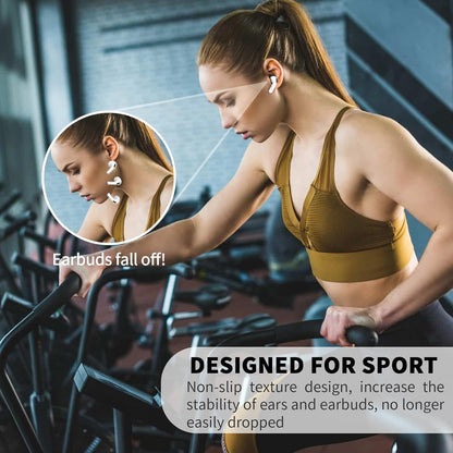 [5 Pairs] for AirPods 4 Ear Tips Covers Sport Anti Slip Anti Scratche Skin Soft Silicone Eartip AirPods 4 Gen Earbuds Accessories Compatible with Apple AirPods 4th Generation (5 Colors Mix)