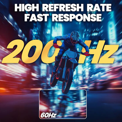 CRUA 27" Curved Gaming Monitor, FHD 1920x1080P, 165Hz/200Hz Computer Monitor, 1800R VA Screen, 120% sRGB, Support AMD FreeSync, Blue Light Filter, HDMI & DP, Wall Mount Install- White