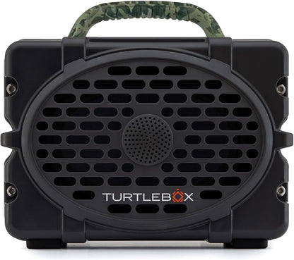 Turtlebox Original Gen 3: Portable Outdoor Bluetooth Speaker – Ultra-Loud (120dB), Waterproof (IP67), Rugged, Impact-Resistant, 3-Day Battery | Party Mode: Unlimited Pairing Stereo, Gray/Camo