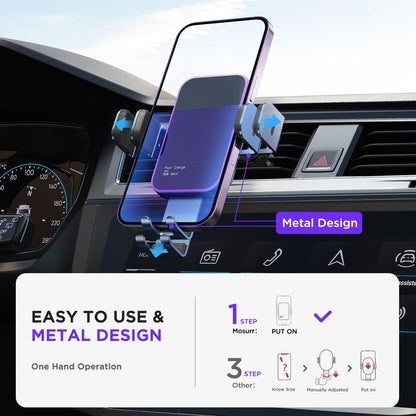 Wireless Car Charger,【7 Colored LED Backlit】15W Auto Clamping Car Charger Phone Mount Holder fit for iPhone 14 13 12 Mini Pro Max 11 XR XS X, Samsung Galaxy S23 Ultra S22 S21+ S10+ Note 20, etc - Blue