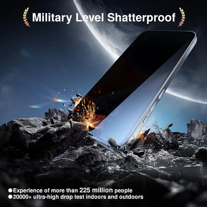SMARTDEVIL 2+2Pack Privacy Screen Protector for iPhone 14 Pro Max with Camera Lens Protector,Shatterproof Tempered Glass [True 28°Anti Spy][9H Hardness][Auto Dust-Elimination Install][Bubble Free]