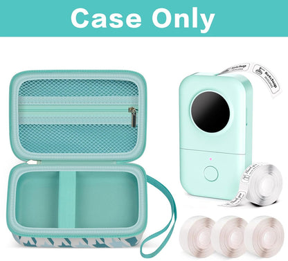 Labels Printer Case Compatible with COLORWING D30 Bluetooth Wireless Portable Labeling Printer Also for Phomemo D30 D35 for Memoking Mini Thermal Printing Sticker Storage Holder