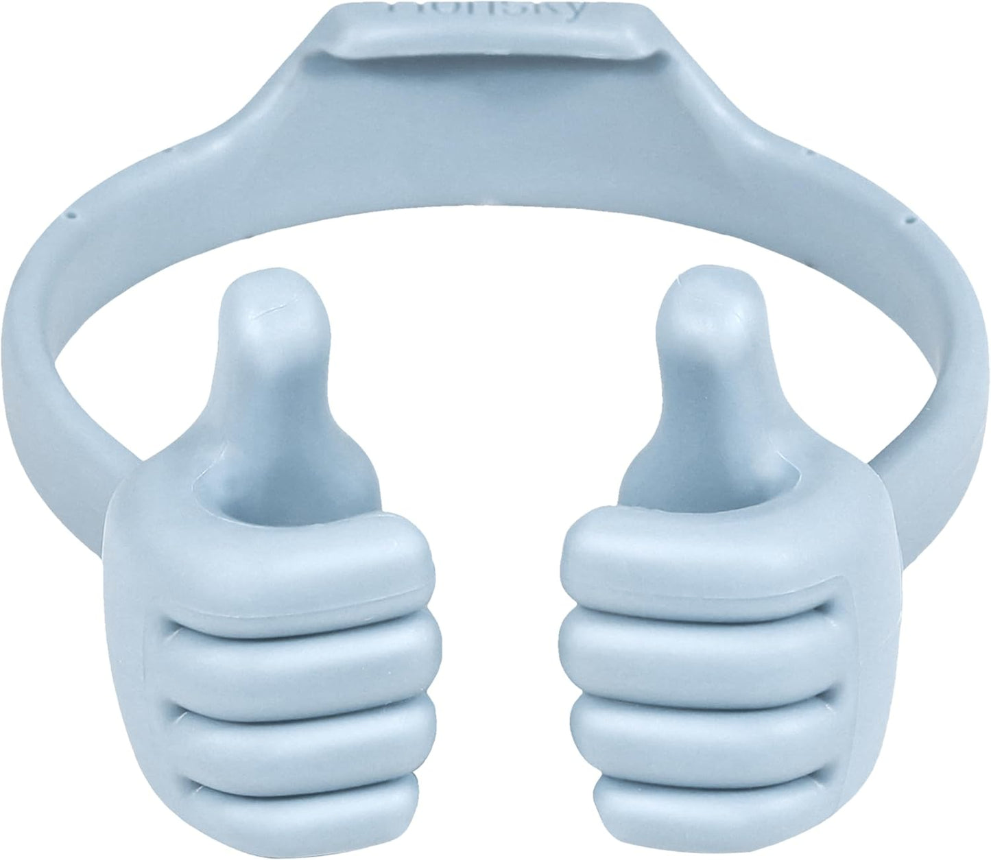 Honsky Thumbs up Cell Phone Stand,Stocking Stuffers Idea,Ok Stand Tablet Stand Cradle for Desk,Smartphone Cellphone Mobile Phone Tablets - Universal Adjustable Flexible - Light Blue