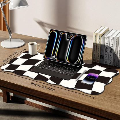 Galdas Gaming Mouse Pad XXL XL Large Long Extended Big Mousepad Non-Slip Rubber Keyboard Mouse Pad with Stitched Edges for Laptop Home Office (35.43x15.75x0.08 Inch)