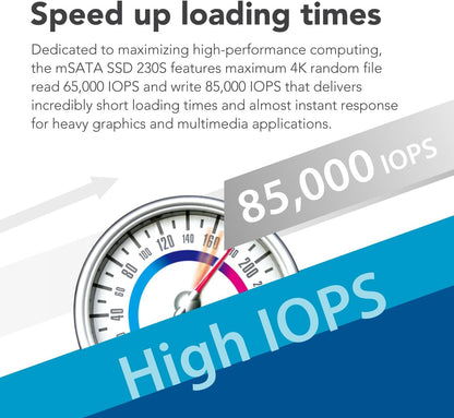 Transcend 512GB mSATA SSD with Dram Cache, Up to 560MB/s, Mini SATA III 6G/s Internal Solid State Drive for Ultrabook, Desktop, Tablet, PC, GPS, Server, 3D TLC NAND Flash, LDPC Error Correction, ECC