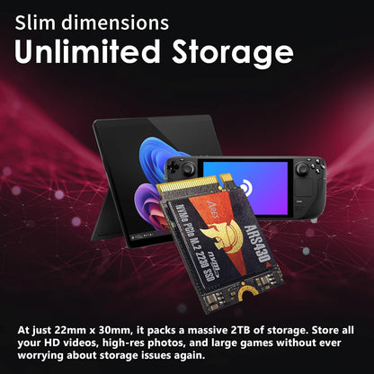 DATO M.2 2230 SSD 1TB, PCIe Gen 4x4 NVMe Internal Solid State Drive with Aluminum Heatsink, Compatible with Steam Deck, ROG Ally, Surface Pro, Mini PCs, Ultrabook, Up to 5000/3200 MB/s - ARES ARS430