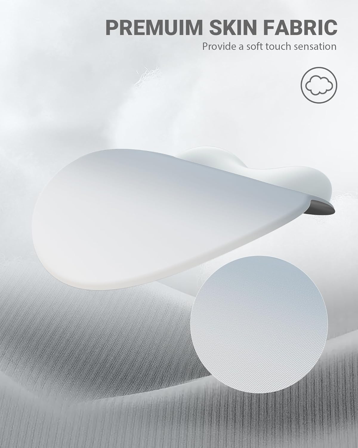 Ergonomic Mouse Pad Wrist Support, Comfortable Mouse Pad Wrist Rest, Relieve Wrist Pain Gel Mouse pad, Non-Slip Rubber Base Mousepad for Laptop, Computer(Gradient Grey Blue)