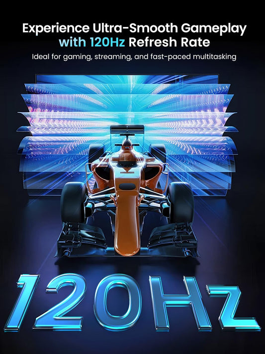 UPERFECT Portable Monitor 18.5-inch 120HZ 100% sRGB 1080P w/VESA & Stand 180° Adjustable Ultra-Slim & Lightweight Frameless FHD FreeSync IPS HDR Gaming Display, Travel Second Monitor for Laptop