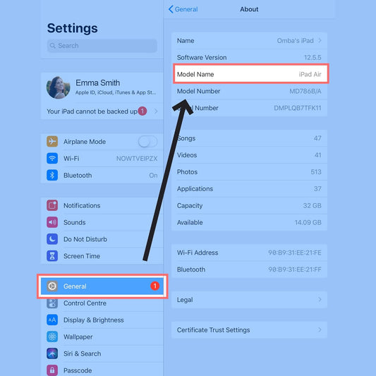Ocushield Anti Blue Light Tempered Glass Screen Protector for Apple iPad Air 11" (2024 & 2025) - Blue Light Filter for iPad - Anti Glare - Protect Your Eyes & Improve Sleep