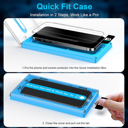 Mothca 2 Pack Matte Glass Screen Protector for iPhone 14 Pro Max 6.7-inch [Auto Fit Box Dust-Free] Edge to Edge Full Coverage Anti-Glare & Anti-Fingerprint Tempered Glass, Bubble Free, Smooth as Silk