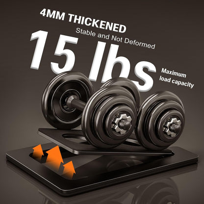 Metal Desktop Speaker Stands Pair, 15° Tilted Steel Tabletop Bookshelf Speaker Wedge with Damping Foam Pads for Small Medium Speakers, Suitable for PC, Gaming, and Studio