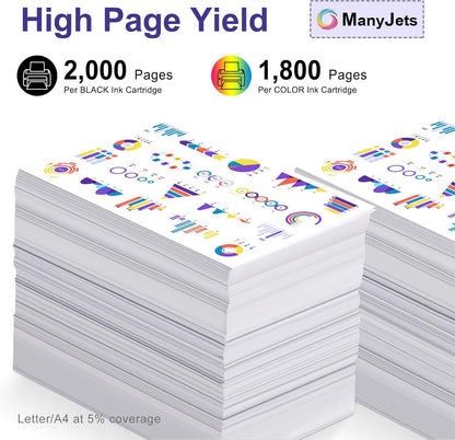 210A Toner Cartridges 4 Pack with Chip Compatible for HP 210A/210X W2100A/W2100X High Yield Replacement for Color Laserjet Pro MFP 4301fdw/4301fdn/4201dw/4201dn Series Printer (4-Pack, BCMY)