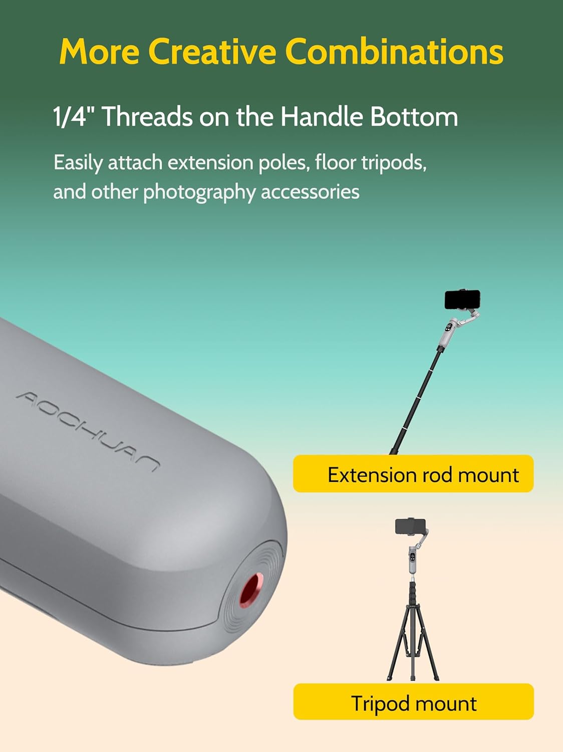 3-axis Gimbal Stabilizer for Smartphone w/ 1/4 Thread Foldable Phone Stabilizer for Recording, Built-in Fill Light, Smartphone Gimbal w/RGB Light for iPhone 15/14 Vlogging(Smart X Kit Grey)