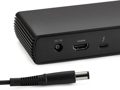 Amazon Basics Thunderbolt4/USB4 Pro Docking Station,2xTBT4,1xHDMI2.1,3xUSB A 3.1,RJ45,Dual Display, Black, 7.86 x 2.95 x 1.23 inches