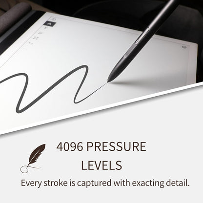 LuxoScribe, Marker Pen for Remarkable 2/Kindle Scribe/SuperNote Device. EMR Stylus Pen with Eraser, 4096 Pressure Sensitivity, Palm Rejection