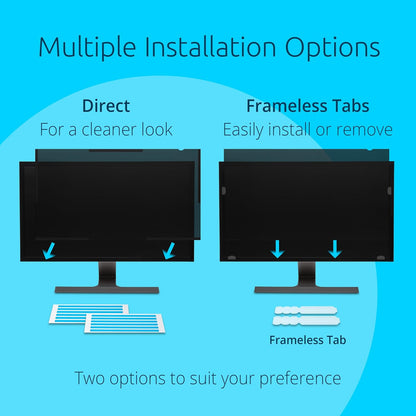 Kensington 23.8 inch Computer Privacy Screen for Desktop, 16:9 Widescreen Monitor, FP238W9 Anti-Glare Blue Ray Reduction Computer Privacy Filter, Matte and Glossy Viewing Options, K55416WW