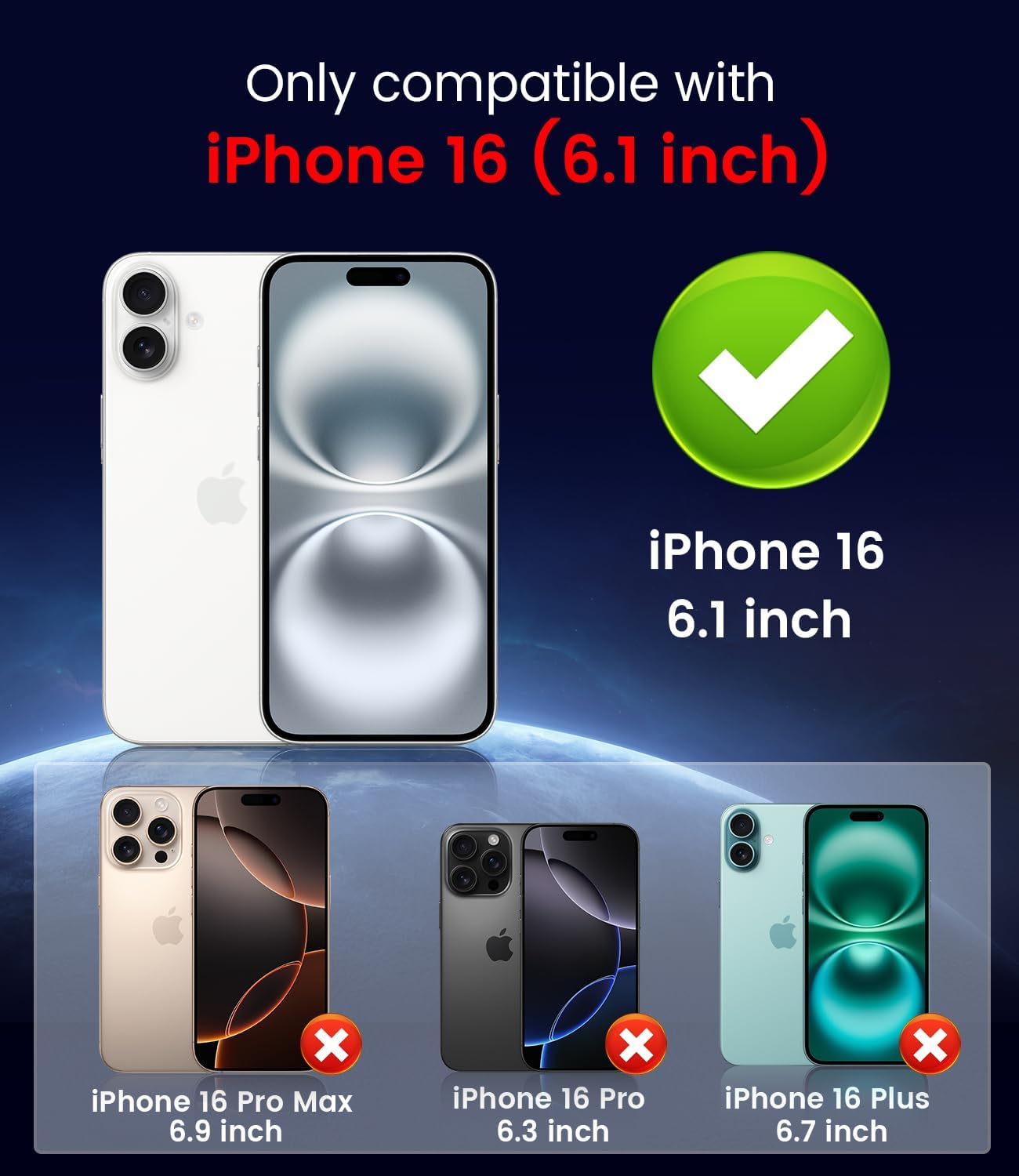 Magnetic for iPhone 16 Case [Compatible with MagSafe][Built-in Camera Lens Protector] Slim Soft Silicone Bumper Shockproof Metallic Luster Phone Case (Black)