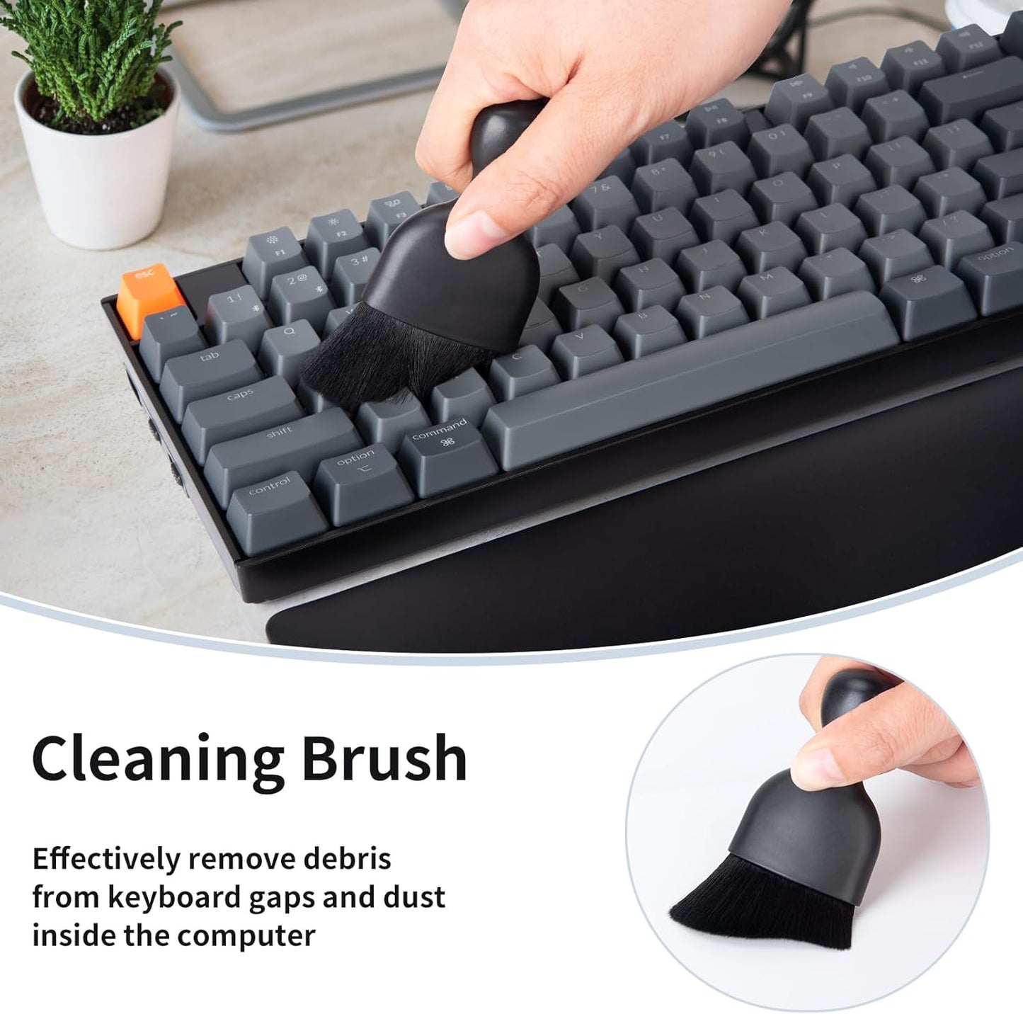 COLORCORAL Laptop Cleaning Kit Keyboard Cleaner Electronic Cleaning Product with 3pack Cleaning Gel, Computer Cleaning Brush Electronic Screen Cleaner for PC, Tablet, Phone, MacBook, Earbud, Car