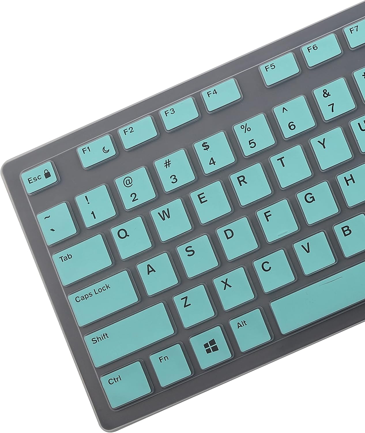 Keyboard Cover Skin for Dell KM636 KB216 KB216t KB216d KB216p Wired & Wireless Keyboard, Dell Optiplex 5250 3050 3240 5460 7450 7050, Dell Inspiron Desktop 24" 27" 5400 5490 7700 7790 3475 3670 3477