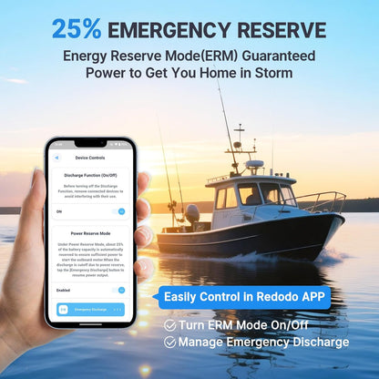 Redodo 12V 140Ah Dual Purpose Lithium Marine Battery, 1000CCA Group 31 Bluetooth Starting Battery with Self Heating, 3 Pack