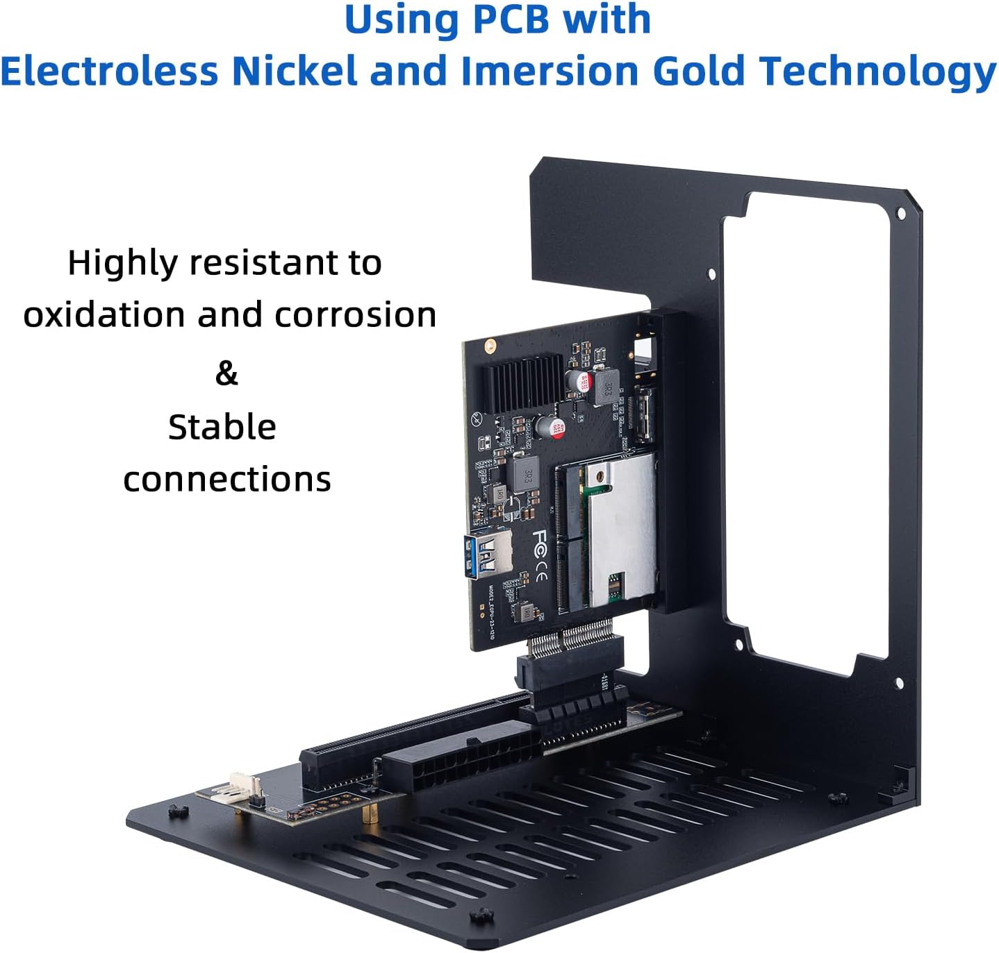 eGPU Enclosure Thunderbolt 3/4 USB4 40Gbps PD 85W Charging External GPU Dock Compatible with NVIDIA/AMD Graphics Cards on Win 10/11 Linux System, ATX Power Supply (MK-L18)