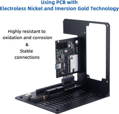 eGPU Enclosure Thunderbolt 3/4 USB4 40Gbps PD 85W Charging External GPU Dock Compatible with NVIDIA/AMD Graphics Cards on Win 10/11 Linux System, ATX Power Supply (MK-L18)